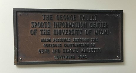 George Gallet plaque